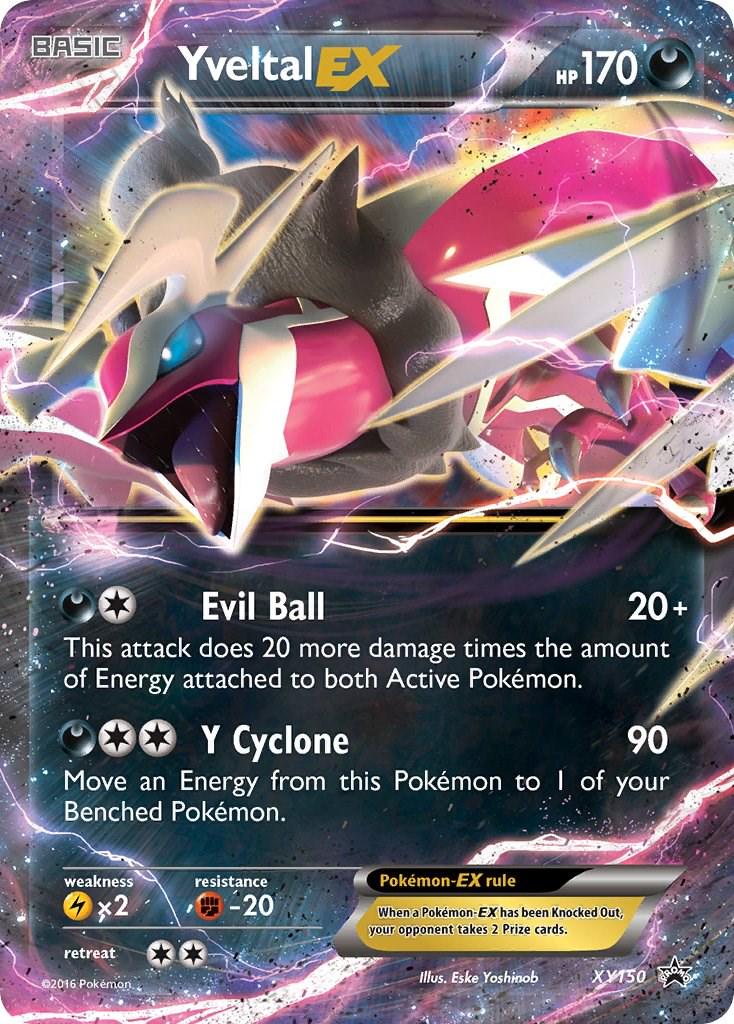 Promo Yveltal EX Pokémon card