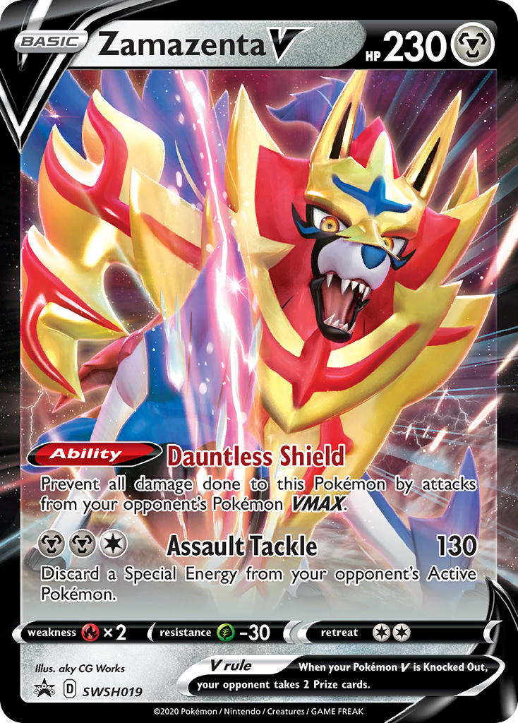 Promo Zamazenta V Pokémon card