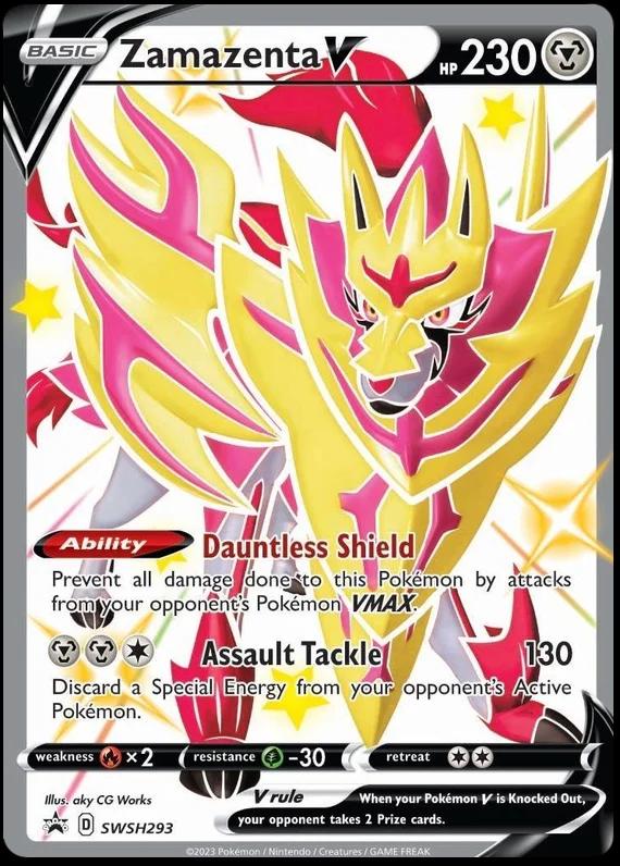Promo Zamazenta V Pokémon card