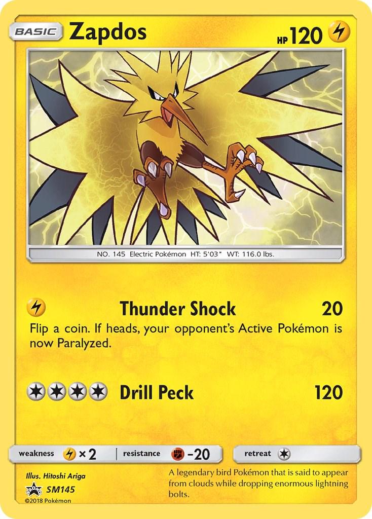 Promo Zapdos Pokémon card