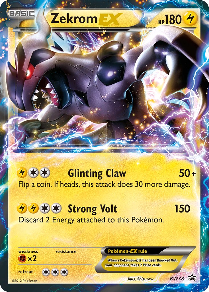 Promo Zekrom EX Pokémon card