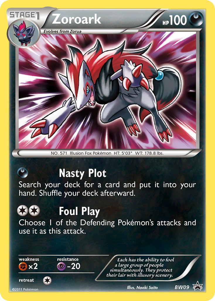 Promo Zoroark Pokémon card