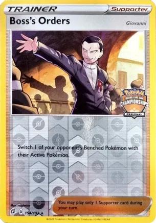 Rebel Clash Boss's Orders [Regional-Championships] Pokémon card