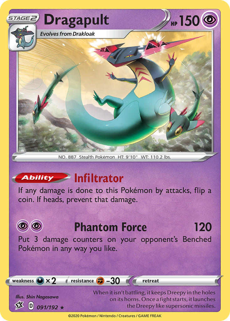 Rebel Clash Dragapult Pokémon card