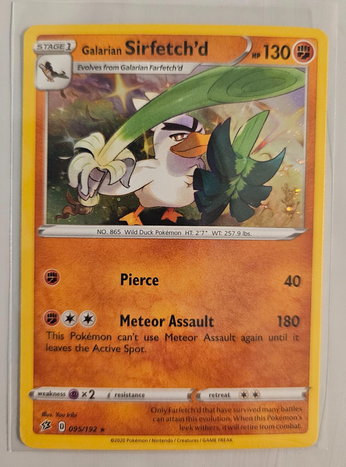 Rebel Clash Galarian Sirfetch'D [Cosmos-Holo] Pokémon card