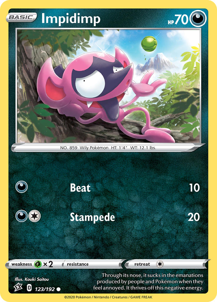 Rebel Clash Impidimp Pokémon card