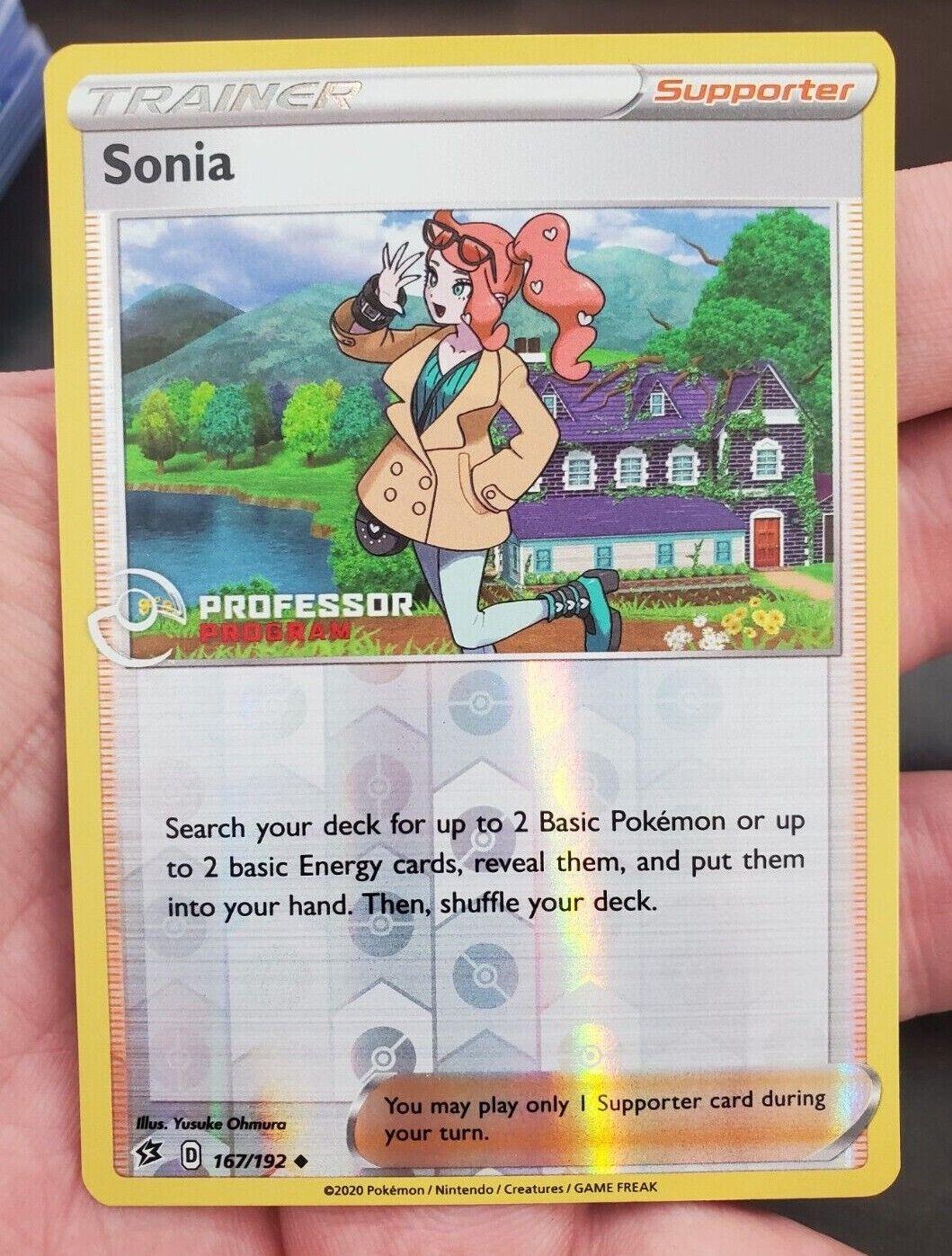 Rebel Clash Sonia [Professor-Program] Pokémon card