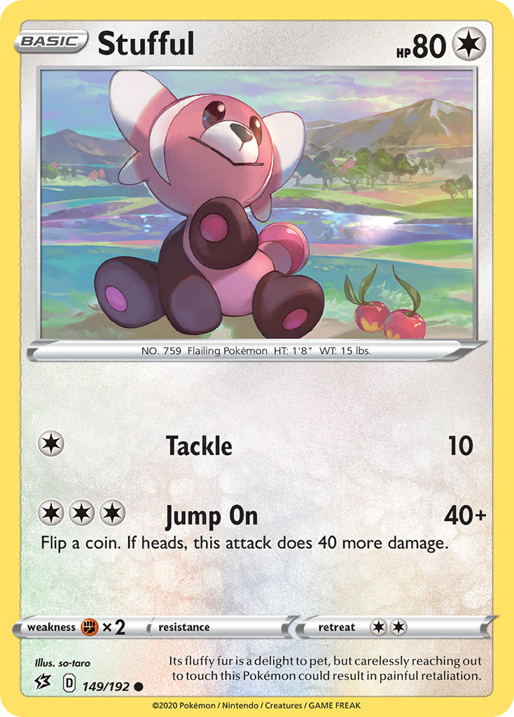 Rebel Clash Stufful Pokémon card