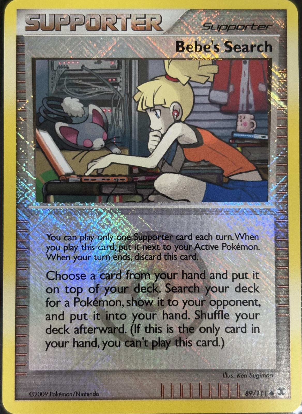 Rising Rivals Bebe's Search [League] Pokémon card