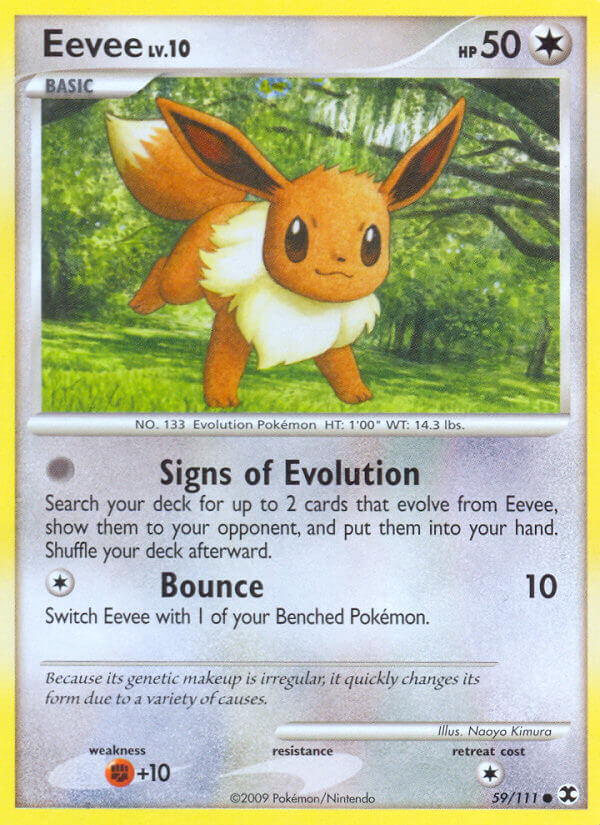 Rising Rivals Eevee Pokémon card