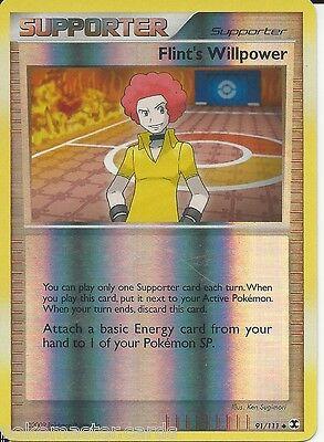 Rising Rivals Flint's Willpower [Reverse Holo] Pokémon card