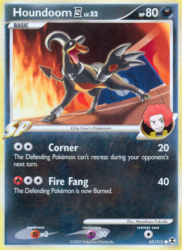 Rising Rivals Houndoom Pokémon card