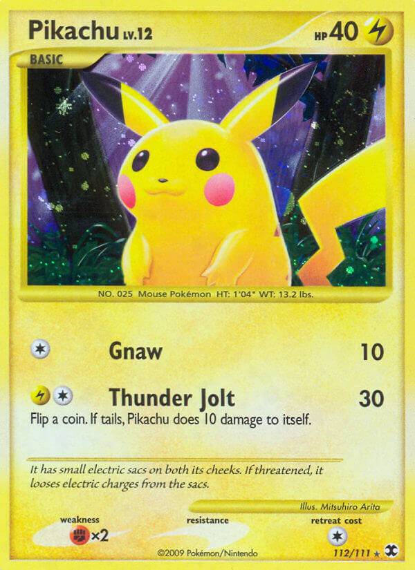 Rising Rivals Pikachu Pokémon card