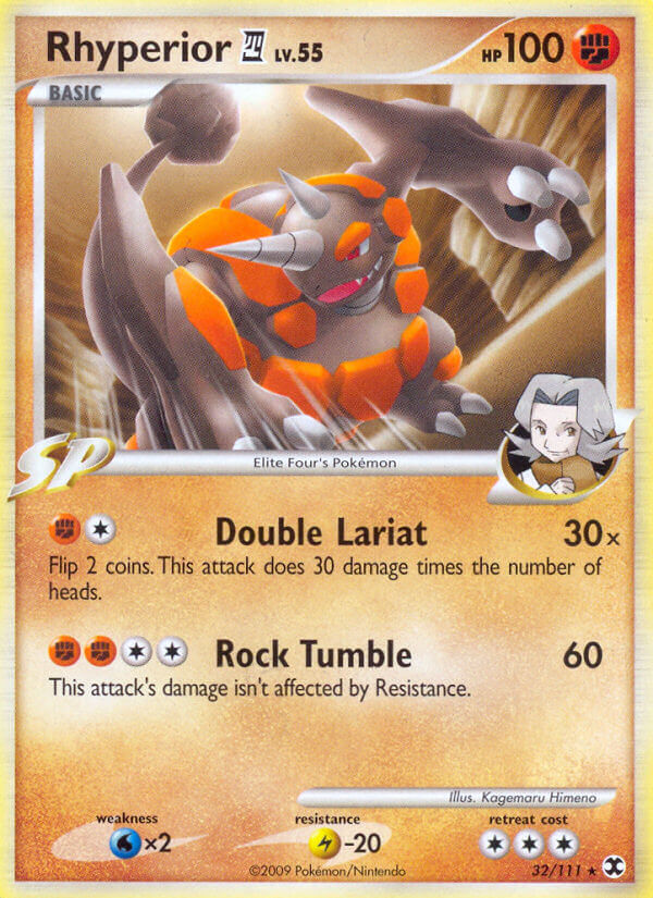 Rising Rivals Rhyperior Pokémon card