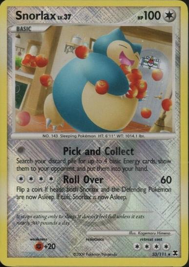 Rising Rivals Snorlax [Pokemon-League-Holo] Pokémon card