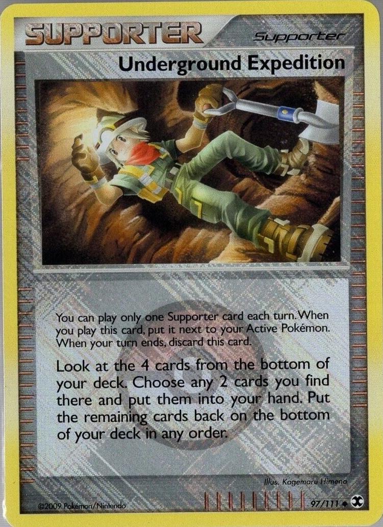 Rising Rivals Underground Expedition [Crosshatch-Holo] Pokémon card