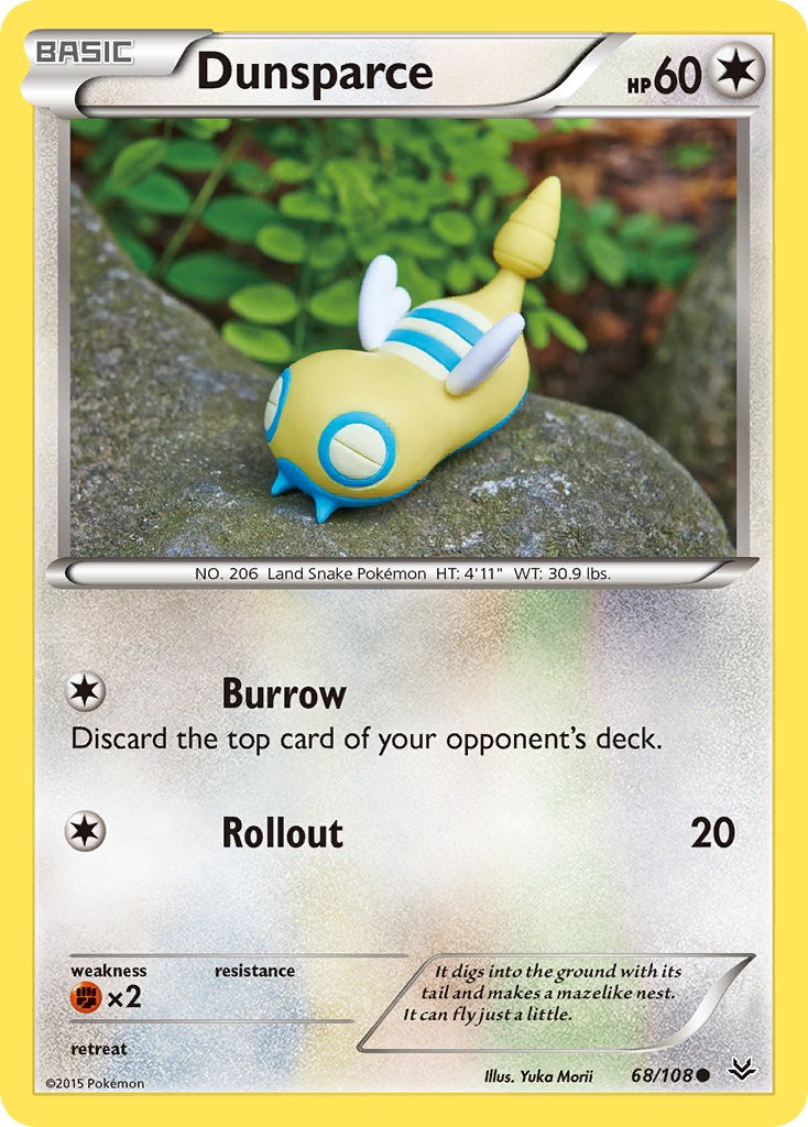 Roaring Skies Dunsparce Pokémon card