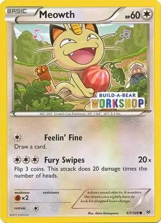 Roaring Skies Meowth [Build-a-bear] Pokémon card
