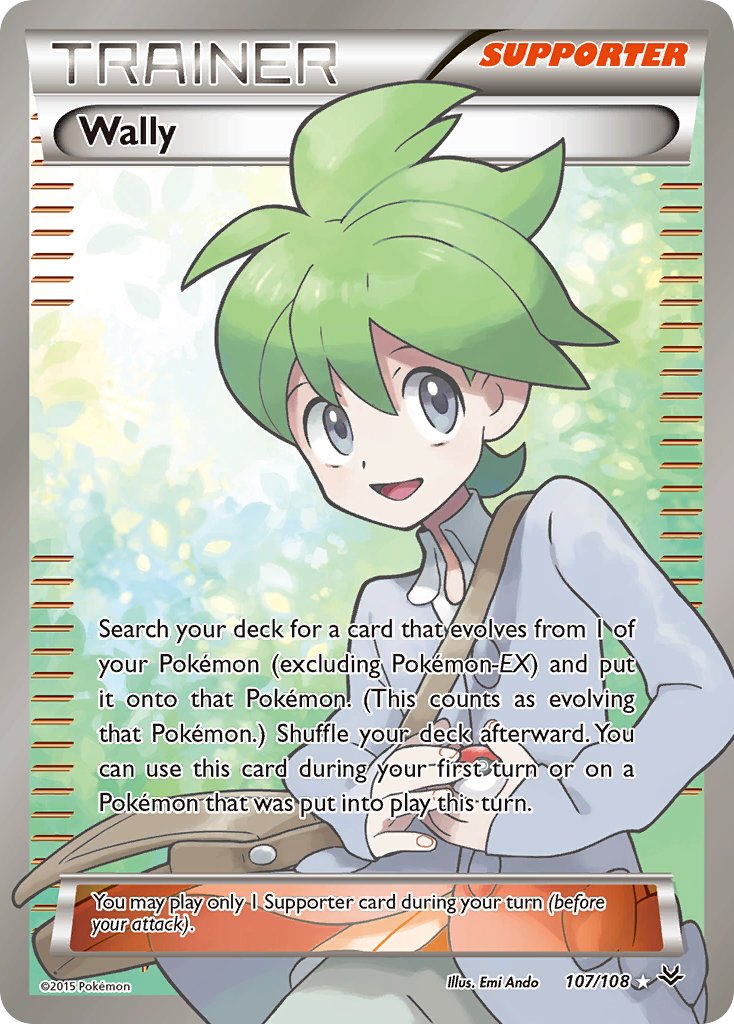 Roaring Skies Wally Pokémon card
