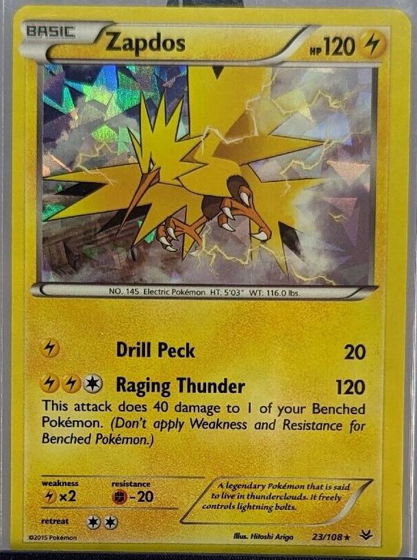 Roaring Skies Zapdos [Cracked-Ice-Holo] Pokémon card