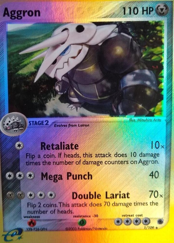 Ruby & Sapphire Aggron [Reverse Holo] Pokémon card