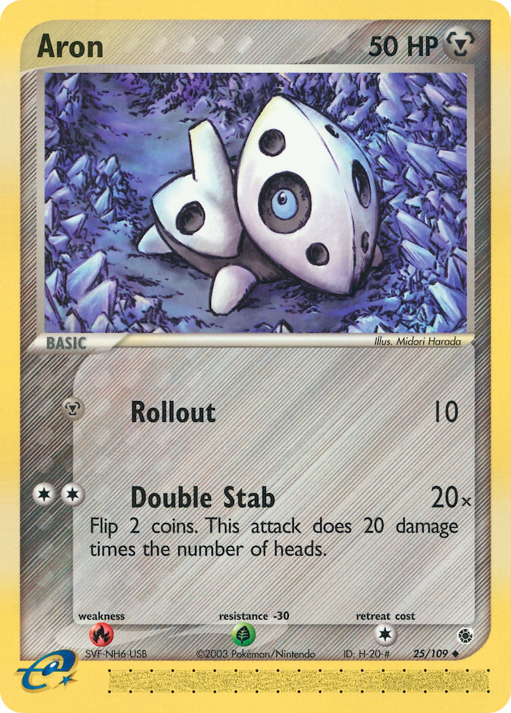 Ruby & Sapphire Aron Pokémon card