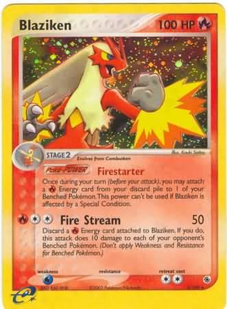 Ruby & Sapphire Blaziken [Holo] Pokémon card