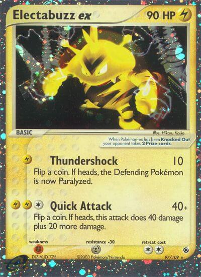 Ruby & Sapphire Electabuzz EX Pokémon card