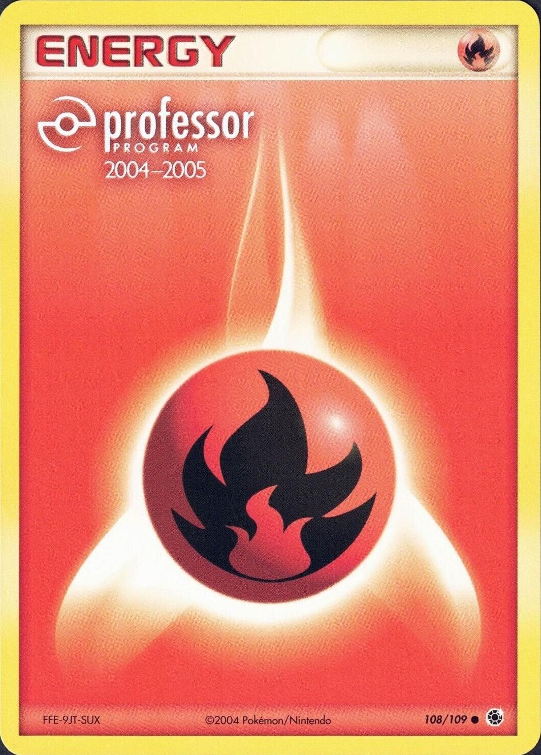 Ruby & Sapphire Fire Energy [Professor-Program-2004-2005] Pokémon card