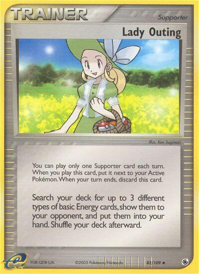 Ruby & Sapphire Lady Outing Pokémon card