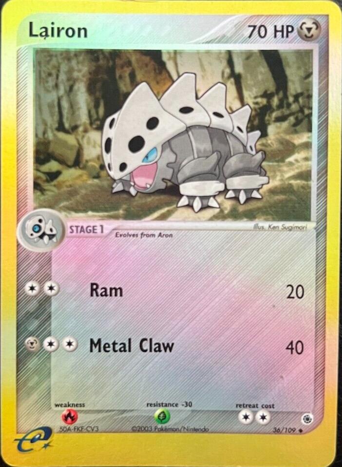 Ruby & Sapphire Lairon [Reverse Holo] Pokémon card