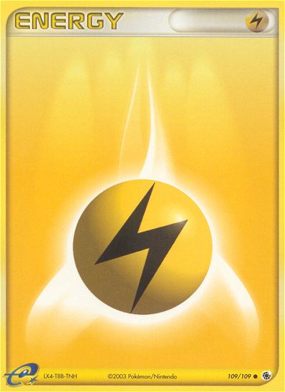 Ruby & Sapphire Lightning Energy Pokémon card