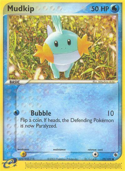 Ruby & Sapphire Mudkip Pokémon card