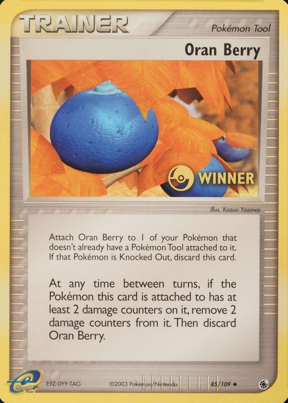 Ruby & Sapphire Oran Berry [Winner] Pokémon card
