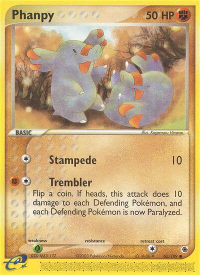 Ruby & Sapphire Phanpy Pokémon card