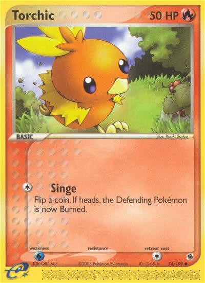 Ruby & Sapphire Torchic Pokémon card
