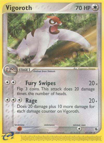 Ruby & Sapphire Vigoroth Pokémon card