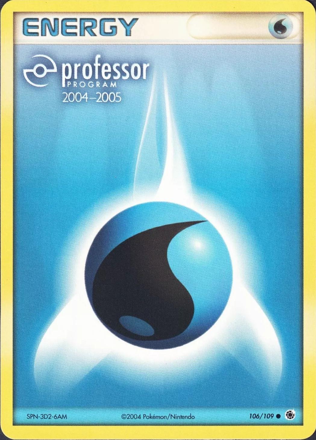 Ruby & Sapphire Water Energy [Professor-Program-2004-2005] Pokémon card