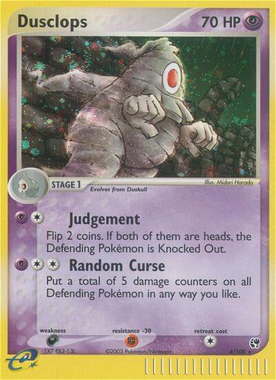 Sandstorm Dusclops Pokémon card
