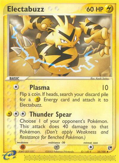 Sandstorm Electabuzz Pokémon card