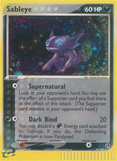 Sandstorm Sableye Pokémon card