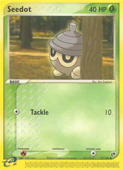 Sandstorm Seedot Pokémon card