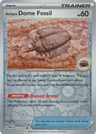 Antique Dome Fossil [Reverse Holo]