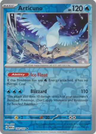 Scarlet & Violet 151 Articuno [Reverse Holo] Pokémon card
