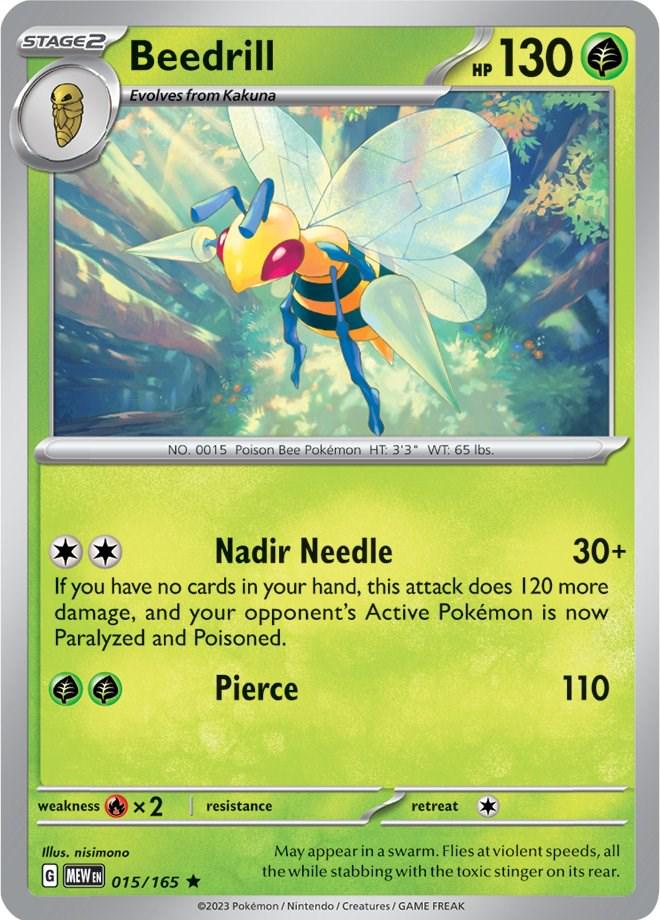 Scarlet & Violet 151 Beedrill Pokémon card