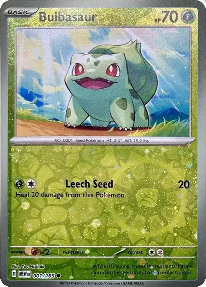 Scarlet & Violet 151 Bulbasaur [Cosmos-Holo] Pokémon card