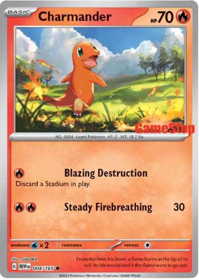 Scarlet & Violet 151 Charmander [Gamestop] Pokémon card