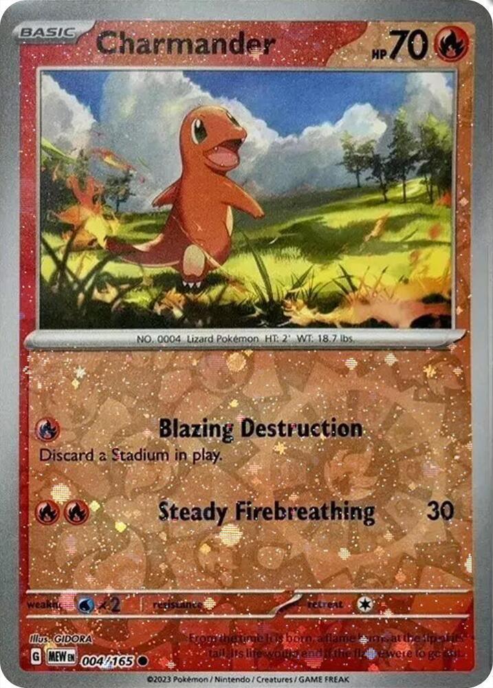 Scarlet & Violet 151 Charmander [Reverse-Holo-Cosmos] Pokémon card
