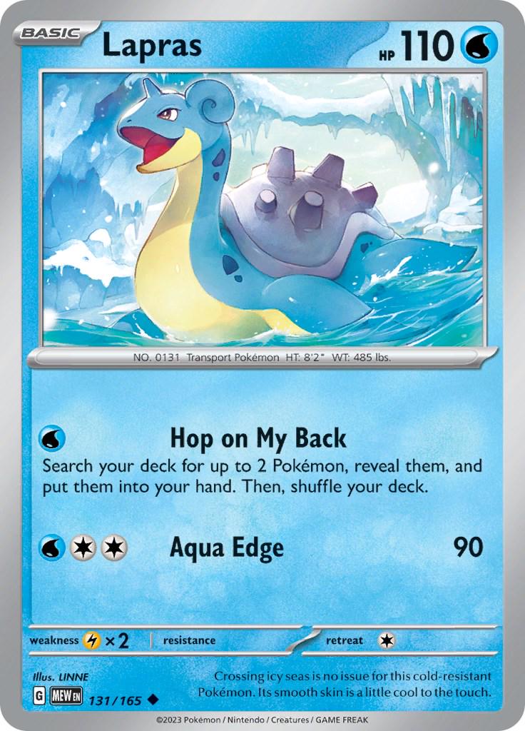 Scarlet & Violet 151 Lapras Pokémon card