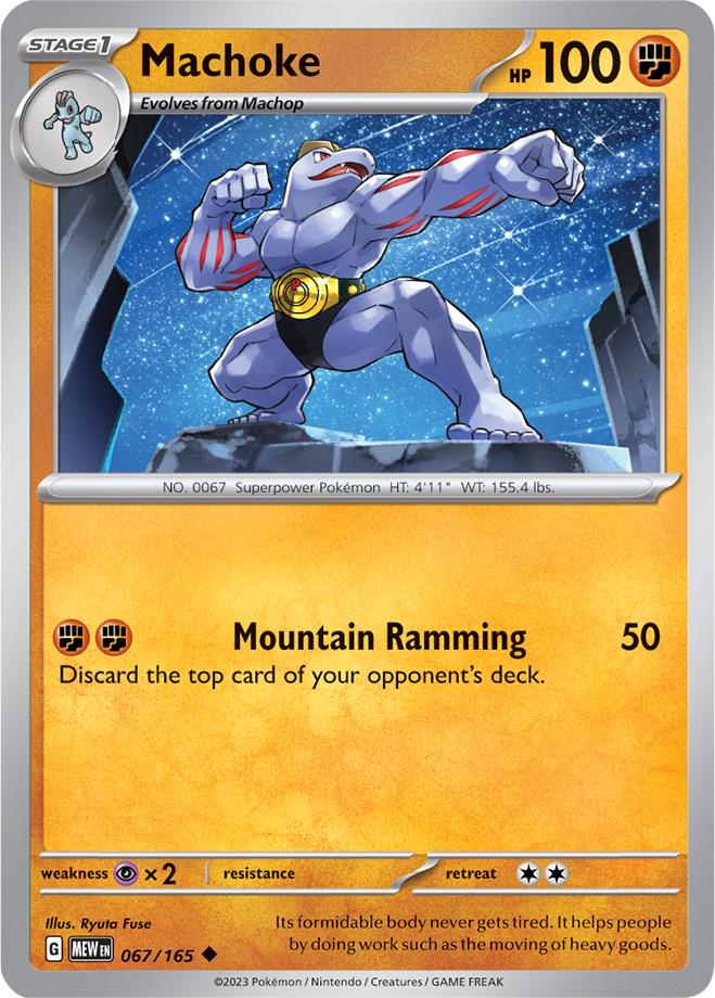 Scarlet & Violet 151 Machoke Pokémon card